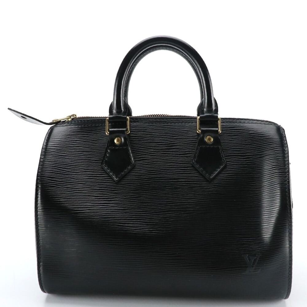 Louis Vuitton Speedy 25 Vintage Black Epi Leather